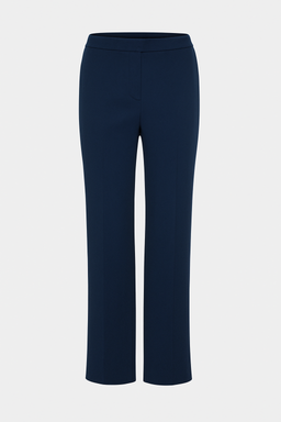 ELASTICATED STRAIGHT COTTON PANTS - LOUISE