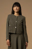 SOPHISTICATED CHIC SHORT BUTTON UP JACKET - JACKET FYARIS