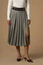 STYLISH PROFESSIONAL HEAVILY PLEATED CALF LENGTH SKIRT - SKIRT GOSWIN