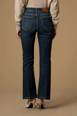STYLISH SLIM LEGGED JEWELED DENIM TROUSERS - TROUSERS DENIM CATENA RODRIGUE