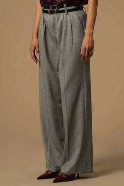 PROFESSIONAL RELAXED FIT DOUBLE BELTED TROUSERS - TROUSERS GREGOR