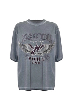 STYLISH ROCK ANDROLL WORLD TOUR T-SHIRT - T-SHIRT ARSENIS