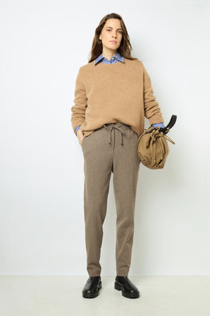 ELASTICATED SUIT PANTS - NAYMA