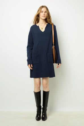 WOOL AND CASHMERE MINI DRESS - SOFIA