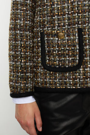 TWEED JACKET WITH BRAID - MARGAUX