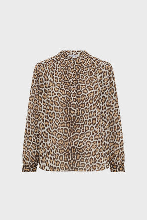 LEOPARD COTTON BLOUSE - UTHIA