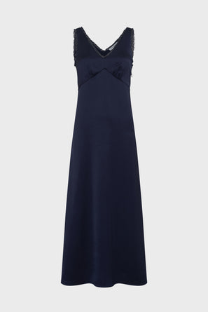 SLEEVELESS SATIN MAXI DRESS - PHILIPPINE