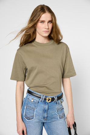 LOOSE T-SHIRT IN THICK COTTON - GALINA