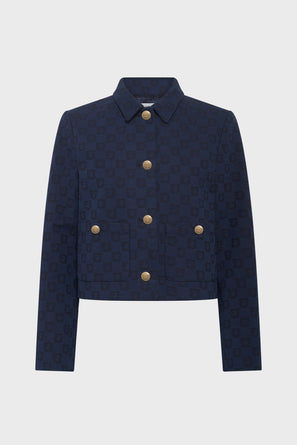 COTTON JACKET WITH MONOGRAM - RAMATA