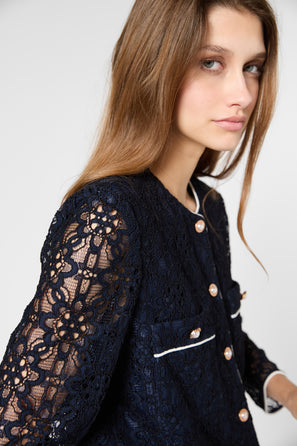 SHORT LACE JACKET - RISA