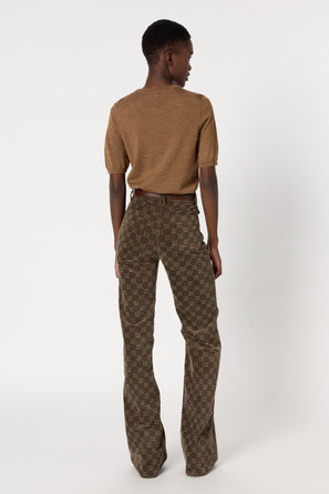 SLEEVELESS ROUND-NECK FINE WOOL SWEATER - ELSA