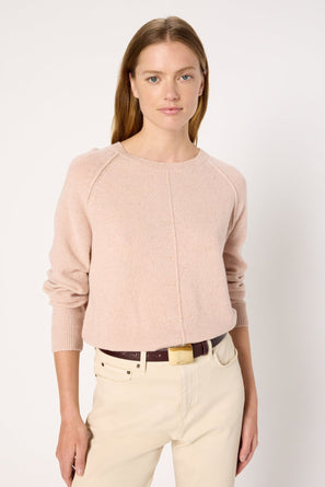 MOTTLED WOOL STRAIGHT SWEATER - ELISA