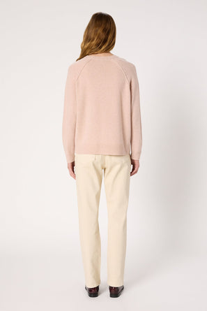 MOTTLED WOOL STRAIGHT SWEATER - ELISA