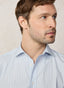 REGULAR FIT STRIPED GIZA SHIRT
