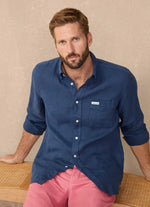 REGULAR FIT LINEN SHIRT