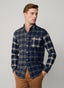 REGULAR FIT TARTAN MIX BRUSHED TWILL SHIRT