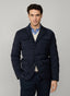 QUILTED WOOL-BLEND FLAP POCKET JACKET