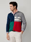 REGULAR FIT LONG SLEEVE PATCH RUGBY POLO