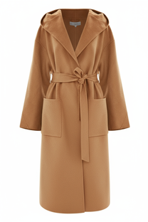 SOPHISTICATED MODERN FULL LENGTH HOODED COAT - COAT DIODINO