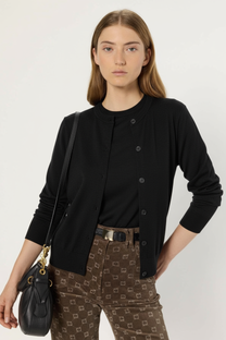 FINE MERINO WOOL CARDIGAN - ESTELLE