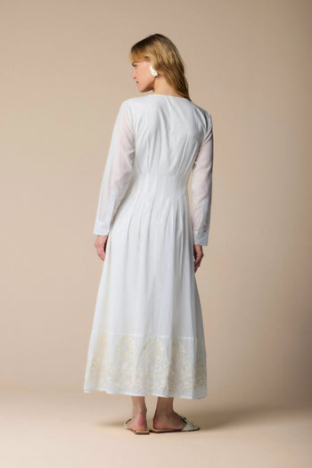 BUTTER VANILLA LONG SLEEVED DRESS - DRESS JODITH