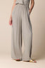 FLOWING GREY TROUSERS WITH PLEATED WAIST DETAILING - TROUSERS ICARO