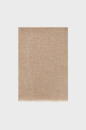 WOOL AND CASHMERE SCARF WITH LUREX - ROSETTE