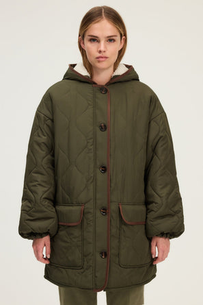 HOODED QUILTED PARKA - MAISSA