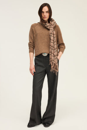 WIDE-LEG PANTS WITH PINSTRIPES AND LUREX - CLEM