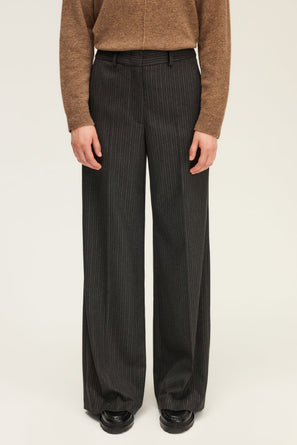 WIDE-LEG PANTS WITH PINSTRIPES AND LUREX - CLEM