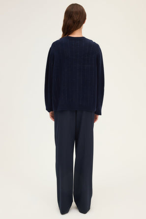 RHINESTONE WOOL SWEATER - ERYNE