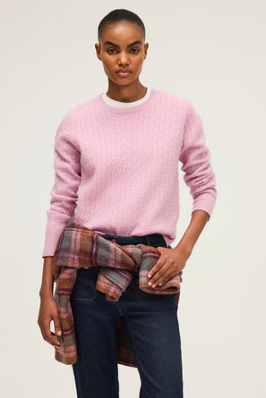 FINE WOOL CABLE-KNIT SWEATER - EMI