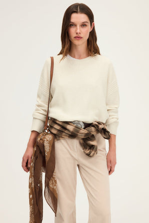 LOOSE-FITTING WOOL AND LUREX SWEATER - ENORE