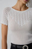 SHORT SLEEVES KNITTED BLOUSE