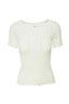 SHORT SLEEVES KNITTED BLOUSE