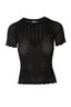 SHORT SLEEVES KNITTED BLOUSE