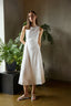 MIDI SLEEVELESS BRODERIE DRESS