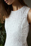 MIDI SLEEVELESS BRODERIE DRESS