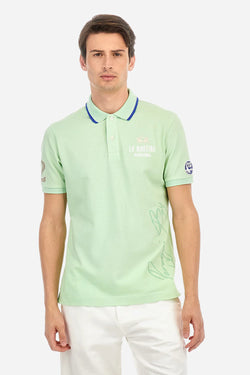 REGULAR FIT POLO SHIRT IN STRETCH COTTON PIQUÉ - AIRTON