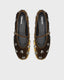 LOLA CRUZ VELVET MARY JANE FLATS