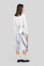 MIDI SKIRT IN LAMINATED LEATHER