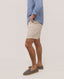 EL GANSO BEIGE LINEN LACE-UP BERMUDA SHORTS