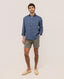 EL GANSO BERMUDA SHORTS LINEN GREEN