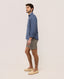 EL GANSO BERMUDA SHORTS LINEN GREEN