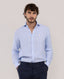 EL GANSO LIGHT BLUE STRIPED LINEN SHIRT