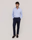 EL GANSO LIGHT BLUE STRIPED LINEN SHIRT