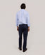 EL GANSO LIGHT BLUE STRIPED LINEN SHIRT