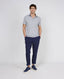 EL GANSO SEPIA GREY SHORT SLEEVE POLO SHIRT