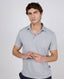 EL GANSO SEPIA GREY SHORT SLEEVE POLO SHIRT