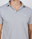 EL GANSO SEPIA GREY SHORT SLEEVE POLO SHIRT